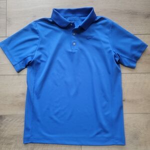 Nike Boys Large Blue Golf Dri-FIT Polo Shirt